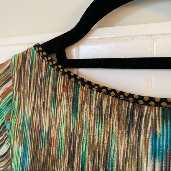 Anthropologie women’s top cap sleeves stretchy bohemian pattern size XS - Picture 6 of 6